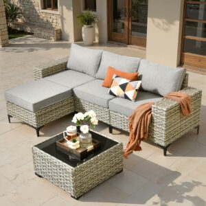 ovios 5-Piece Patio Sectional Sofa Set