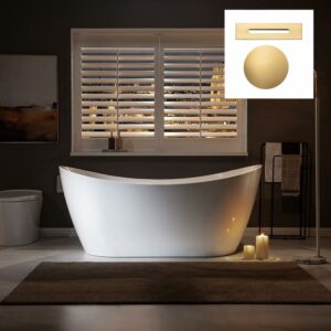 WOODBRIDGE B0010-BG 67-Inch Acrylic Freestanding Bathtub
