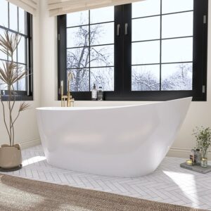 SYLONWILL SY9950 59-Inch Acrylic Freestanding Bathtub