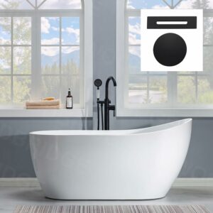 WOODBRIDGE 59-Inch Acrylic Freestanding Soaking Tub