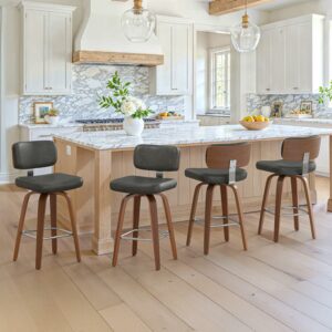 Cozyman 26-Inch Swivel Bar Stools (Set of 3)