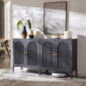 IFGET 61.75-Inch Buffet Cabinet with Adjustable Shelves