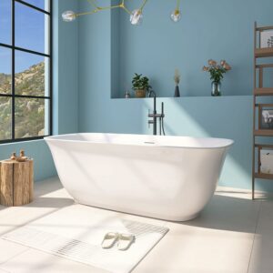 Yinzanw 67-Inch Acrylic Freestanding Bathtub (cUPC Certified)