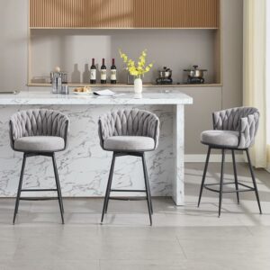 BFZ 26-Inch Swivel Bar Stools (Set of 3)