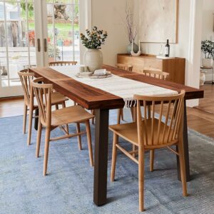 Devoko Acacia Wood Dining Table 69-Inch 6-Person (Indoor/Outdoor)