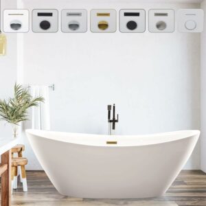 Vanity Art VA6807-TG 71-Inch Freestanding Bathtub