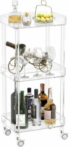 HMYHUM 3-Tier Rolling Serving Cart 34.2-Inch product image