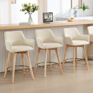 ONEVOG 26-Inch Counter Height Bar Stools (Set of 3)