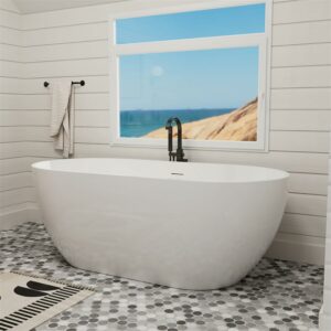 Mokleba 11878-70 70-Inch Acrylic Freestanding Bathtub