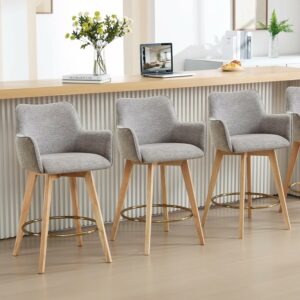 ONEVOG 26-Inch Counter Height Bar Stools (Set of 3)