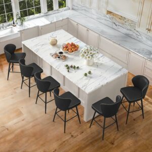 LUE BONA 26-Inch Swivel Bar Stools (Set of 3)