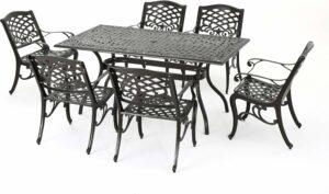 Christopher Knight Home Hallandale 7-Piece Outdoor Dining Set