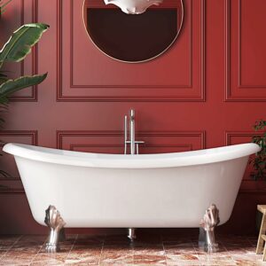 Mokleba 05778 67-Inch Acrylic Freestanding Bathtub (cUPC Certified)