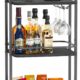 IBUYKE TMJ319B 3-Tier Rolling Bar Cart 33-Inch product image