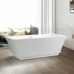 Vanity Art VA6817-S-IO 59-Inch Freestanding Bathtub (Acrylic)