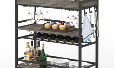 BON AUGURE 3-Tier Bar Cart with Wheels product image