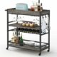 BON AUGURE 3-Tier Bar Cart with Wheels product image