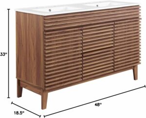 Modway Render 48-Inch Double Sink Bathroom Vanity
