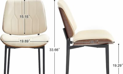 BV BONNE VIE Dining Chairs Set of 6 (Mid-Century Modern, Bentwood Back) product image