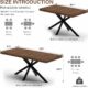 MECHYIN Extendable Dining Table 55"-71" with Storage product image