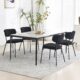 KCC Boucle Dining Chairs Set of 4 with Sherpa Upholstery product image