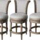 Maven Lane Pullman 26-Inch Swivel Stool with Footrest (Set of 3) product image