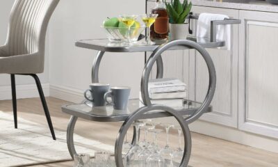 FERFALDER 3-Tier Bar Cart on Wheels product image