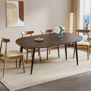 Hommoo Extendable Round Dining Table 39-Inch to 70-Inch