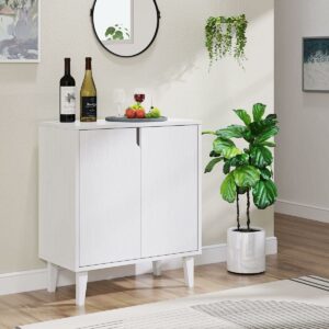 Panana Coffee Bar Cabinet, Farmhouse Sideboard Buffet Storage Cabinet
