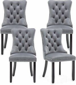 Hixkol Velvet Upholstered Dining Chairs (Set of 4)