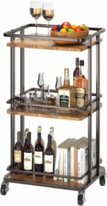 XYZLVSI 3-Tier Rolling Bar Cart product image