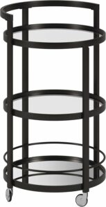Henn&Hart 21-Inch Round Bar Cart