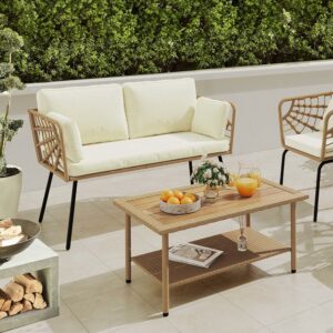 YITAHOME 2-Piece Patio Furniture Set with Loveseat and Table
