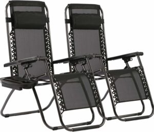 FDW Zero Gravity Reclining Lawn Chair (2-Pack)