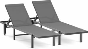 Ciokea Patio Chaise Lounge Chair 5-Position (2-Pack)