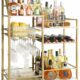 VINAEMO Bar Cart with Wine Glass Holder product image