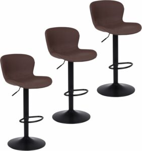 Youhauchair Adjustable Swivel Bar Stools (Set of 3)
