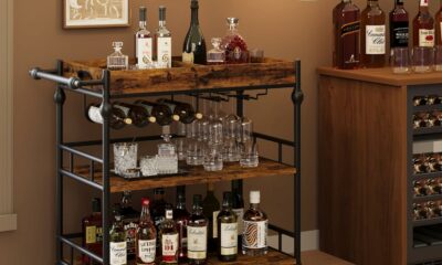 GarveeHome 3-Tier Rolling Bar Cart with Removable Tray product image