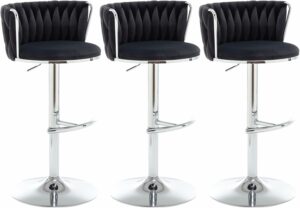 Riknuxi Counter-Height Swivel Bar Stools (Set of 3)