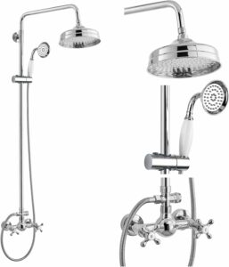 gotonovo 8-Inch Shower System with Rainfall Shower Head and Handheld Spray