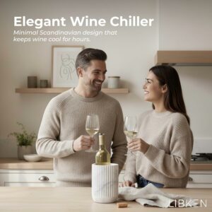 LIBKEN Marble Wine Chiller Bucket