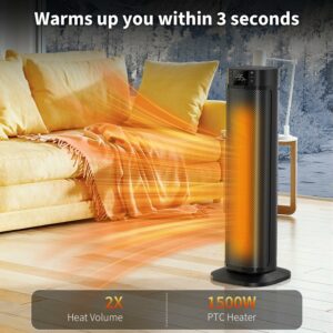 GRIDR 24-Inch 1500W PTC Ceramic Space Heater