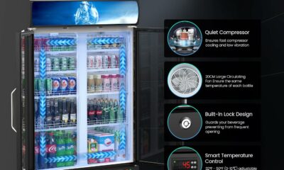 Cintva 28 Cu Ft Commercial Beverage Refrigerator with Glass Door product image