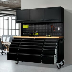 CT Copper Tailor 72-Inch Rolling Tool Chest with Power Strip and 15 Drawers product image
