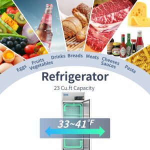 ICECASA 27-Inch 23 Cu.ft Commercial Refrigerator (Single Door)