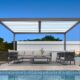 PURPLE LEAF Louvered Pergola 10' x 14' Hardtop Gazebo (White Roof) product image