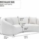 mr.waiba 93-Inch Curved Sofa product image