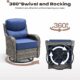 Rilyson 6-Piece Patio Conversation Set with Swivel Rockers product image