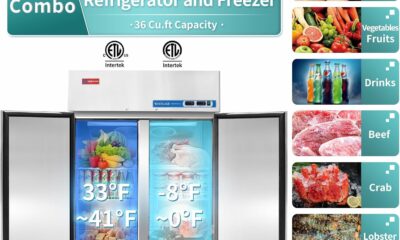 WESTLAKE 48-Inch 36 Cu.ft Reach-In Refrigerator and Freezer Combo product image