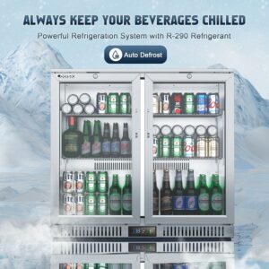 Coolski 36-Inch Under Counter Beverage Refrigerator 7.4 Cu.Ft.